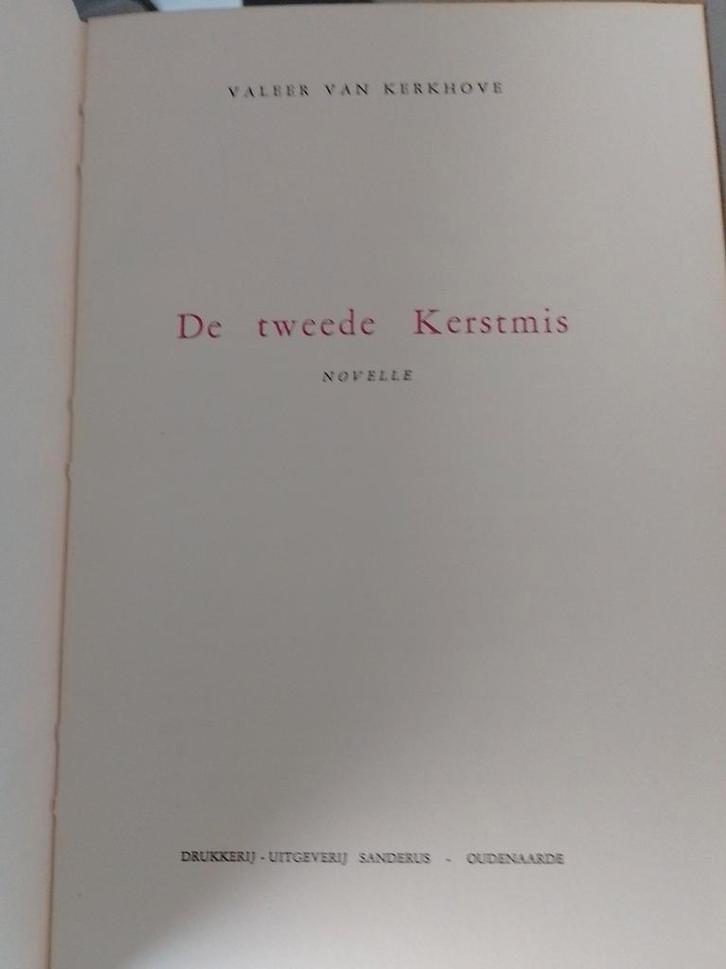 De tweede kerstmis, Valeer Van Kerckhove, tek.J.V.D.Abeele, Antiek en Kunst, Antiek | Boeken en Manuscripten, Ophalen of Verzenden