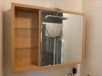 Badkamerkast met spiegel en lamp, Huis en Inrichting, Badkamer | Badkamermeubels, Zo goed als nieuw, Ophalen