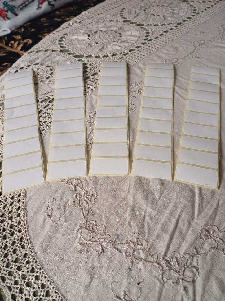 Étiquettes autocollantes pour l'étiquetage., Divers, Papeterie, Enlèvement ou Envoi