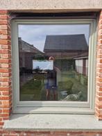 raam in merantihout 120x140, Doe-het-zelf en Bouw, Glas en Ramen, Ophalen, Gevelraam of Ruit, Dubbelglas