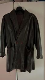 Lederen mantel maat 46, Kleding | Dames, Jassen | Winter, Ophalen, Bruin, Maat 46/48 (XL) of groter, Gedragen