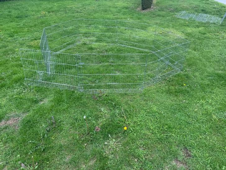 Konijnenren buiten, Dieren en Toebehoren, Knaagdieren en Konijnen | Hokken en Kooien, Gebruikt, Ren, 60 tot 90 cm, 110 cm of meer