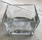 Vase en verre rectangulaire, Enlèvement, Comme neuf, Verre