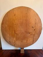 Grote Duitse ronde houten snijplank, jaren 1950, Antiek en Kunst, Ophalen of Verzenden
