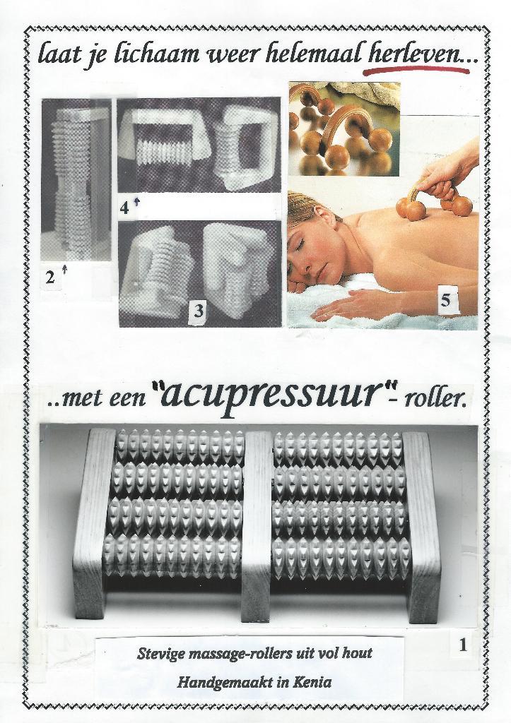 Heerlijke acupressuur rollers uit vol hout, Sport en Fitness, Massageproducten, Nieuw, Apparaat, Ophalen of Verzenden