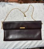 Delvaux vintage leren etui, Ophalen, Gebruikt, Bruin, Overige typen