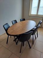 Ovale eettafel 2m, Huis en Inrichting, Tafels | Eettafels, Ophalen, Zo goed als nieuw