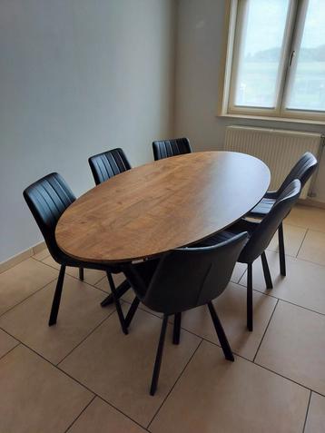 Ovale eettafel 2m, Enlèvement, Comme neuf