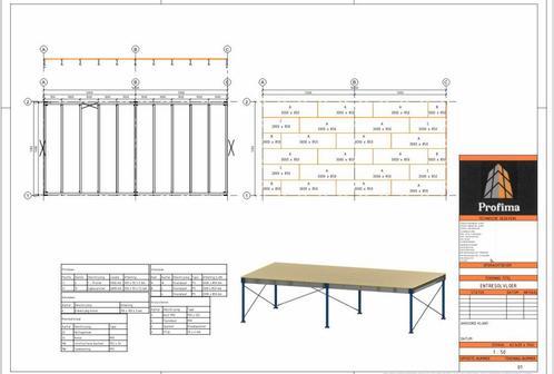 Entresolvloer mezzanine verdiepingsvloer aanbieding 5x10, Articles professionnels, Aménagement de Bureau & Magasin | Entrepôt, Rayonnage & Stockage