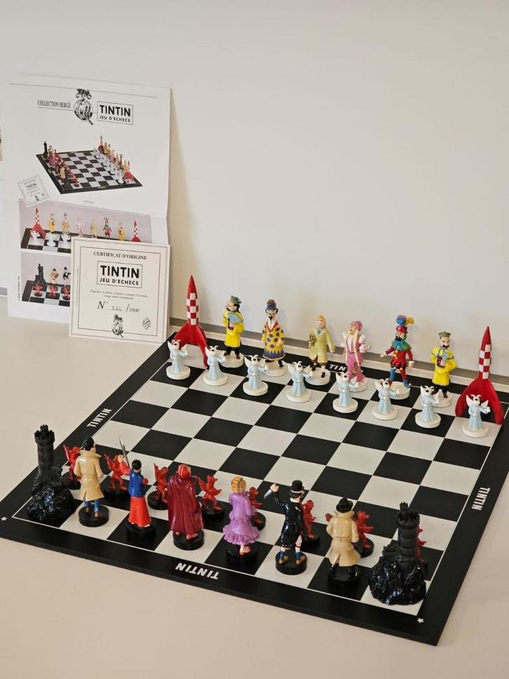Jeu d’echec tintin moulinsart pixi, Collections, Personnages de BD, Neuf, Statue ou Figurine, Tintin, Enlèvement ou Envoi