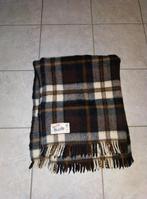 Bruin AaBe geruit deken - 100% wol, Ophalen of Verzenden, Zo goed als nieuw