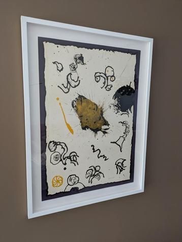 Prachtig ingelijste litho Alechinsky, Enlèvement