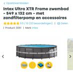 Intex Ultra Frame XTR Pool zwembad 5,49 x 132 met accesoires, Tuin en Terras, Rond, Zo goed als nieuw, Opzetzwembad, Ophalen