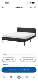 IKEA Slattum - nearly new bed 140*200, Ophalen of Verzenden, Zo goed als nieuw