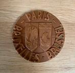 Bronzen herdenkingsmedaille spoorwegen, Ophalen of Verzenden, Brons