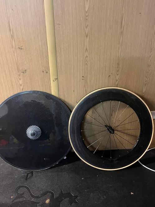 Custom Tijdritwielen, Fietsen en Brommers, Fietsonderdelen, Racefiets, Wiel, Ophalen