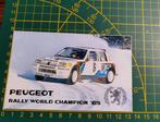 Sticker 1985 Peugeot 205 T16 Rally World Champion, Verzamelen, Ophalen of Verzenden