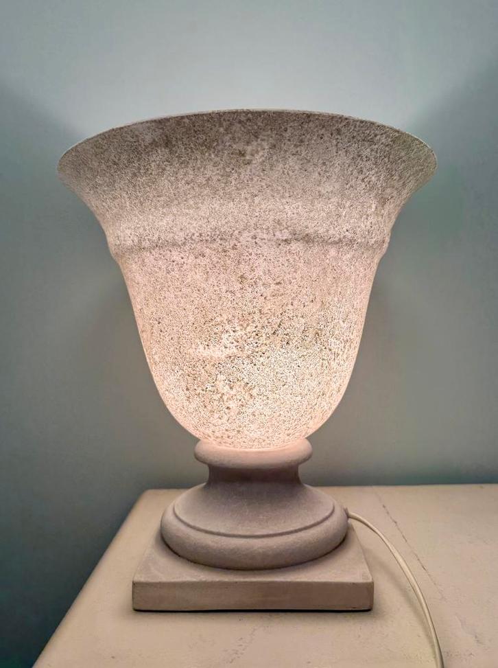 Tafellamp Rossi paolo classe 2, vintage lamp italy, Maison & Meubles, Lampes | Lampes de table, Utilisé, Moins de 50 cm, Verre