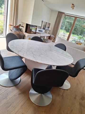 Table Zanotta Elica avec chaise 1-2-3 Verpan (6 pièces), Enlèvement