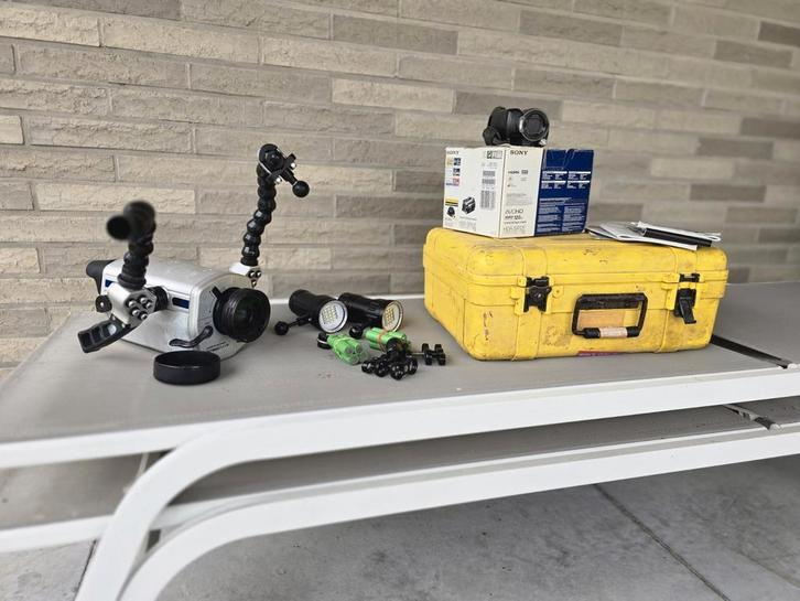 Onderwaterhuis Light & motion met Sony Handycam camera, Watersport en Boten, Duiken, Gebruikt, Onderwaterhuis of Camera, Ophalen