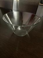 Grote glazen kom 2 maal gebruikt voor 1 euro, Ophalen, Zo goed als nieuw, Glas, Kom(men)
