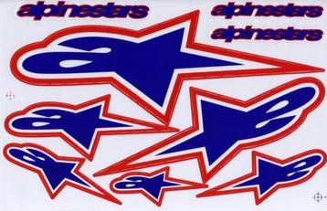 Alpinestars stickersheet stickerset stickervel stickers beschikbaar voor biedingen