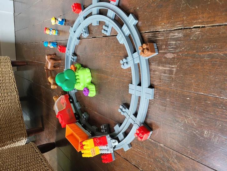Treinspoor met abrick of duplo blokken, Kinderen en Baby's, Speelgoed | Thomas de Trein, Gebruikt, Ophalen