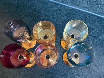 Glazen - coupes - retro  beschikbaar voor biedingen