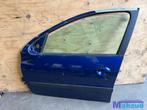 PEUGEOT 206 SW STATION Blauw EGE links voor deur, Auto-onderdelen, Gebruikt, -, Deur, -