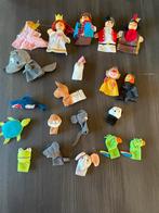 Vingerpopjes: stof en sommige met houten hoofd, Ophalen of Verzenden