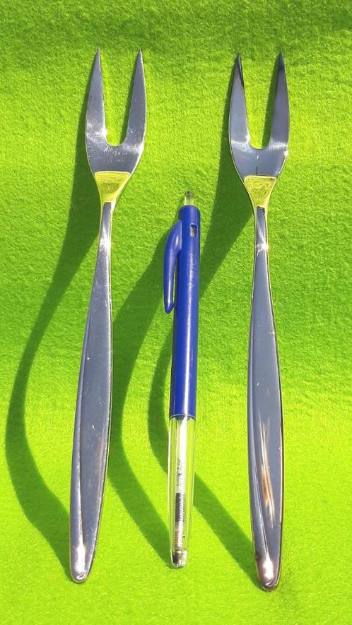 Puntfilet Vleesvorken verzilverd - 6 euro per stuk. Samen 10, Antiek en Kunst, Antiek | Zilver en Goud, Zilver, Ophalen of Verzenden
