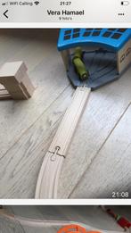 Treinspoor compleet hout, Ophalen, Zo goed als nieuw, Rij- of Hobbelspeelgoed