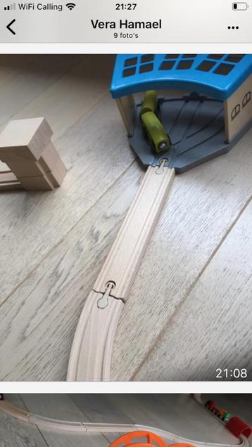 Treinspoor compleet hout  beschikbaar voor biedingen