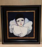 Schilderij "Pierrot" (olieverf op doek), Minder dan 50 cm, Minder dan 50 cm, Schilderij, Gebruikt