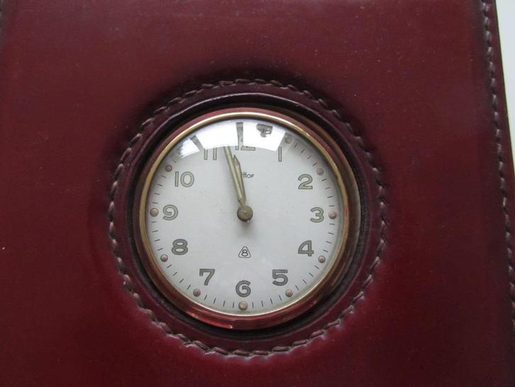 DELVAUX Zeldzaam notitieboek met gesigneerde klok, Handtassen en Accessoires, Tassen | Damestassen, Bruin, Verzenden