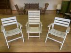 Houten tuinstoelen, Tuin en Terras, Ophalen, Gebruikt, Hout, Inklapbaar