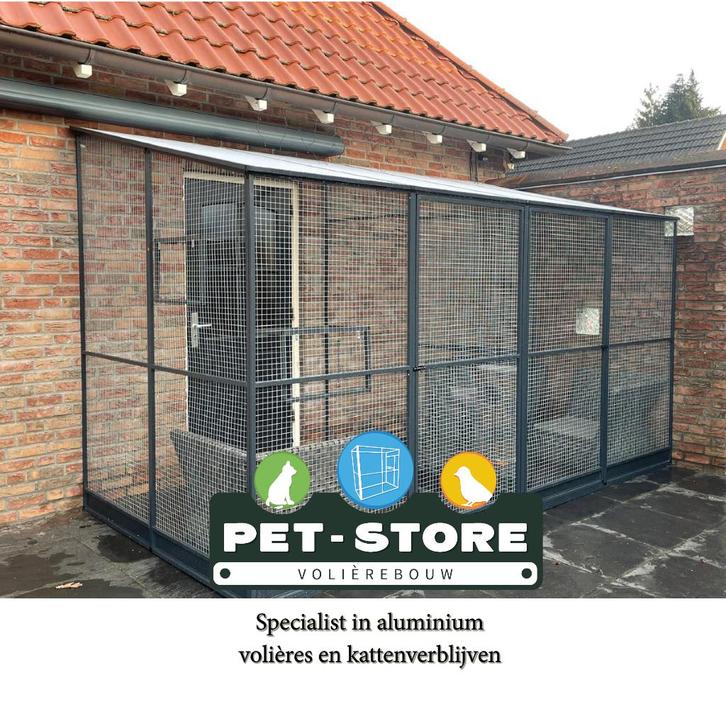 Aluminium kattenren. Nieuw, maatwerk. Montage mogelijk, Dieren en Toebehoren, Katten-accessoires, Nieuw, Ophalen of Verzenden