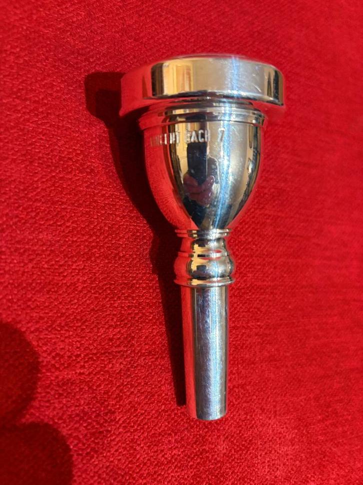 BACH TUBA MONDSTUK 7 VERZILVERD, Muziek en Instrumenten, Blaasinstrumenten | Tuba's, Zo goed als nieuw, Ophalen of Verzenden