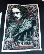 T-shirt dames of unisex zwart The crow Black Timber S, Manches courtes, Taille 36 (S), Noir, Envoi