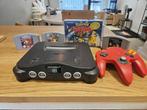 Nintendo 64 console + 1 controller + 4 spellen, Ophalen of Verzenden, Gebruikt, Met 1 controller, Met games