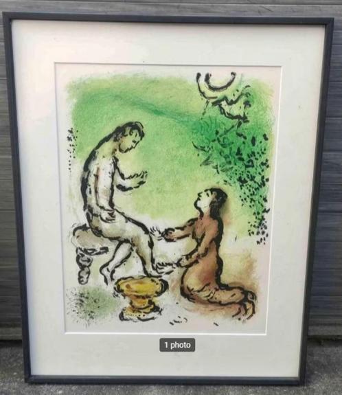 lithographie de marc chagall, Antiquités & Art, Art | Lithographies & Sérigraphies, Enlèvement ou Envoi