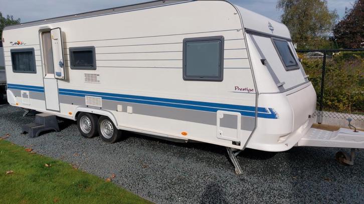 Hobby prestige 660 topstaat, Caravans en Kamperen, Caravans, Particulier, Hobby, Ringverwarming, Ophalen
