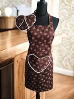 Tablier de cuisine et une manique - fait main pièce unique, Enlèvement ou Envoi, Comme neuf