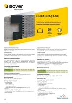 Isover Mupan facade dikte 120mm, Bricolage & Construction, Isolation & Étanchéité, Enlèvement, Isolation des murs, 8 à 12 cm, 15 m² ou plus