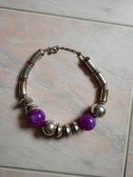 Grote halsketting, Handtassen en Accessoires, Kettingen, Overige materialen, Verzenden, Paars, Verstelbaar