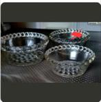 2 Glazen fruit of slaschalen, Huis en Inrichting, Woonaccessoires | Schalen en Manden, Ophalen of Verzenden, Nieuw