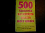 500 gedichten die iedereen moet gelezen hebben -Pfeijffer, Ophalen of Verzenden