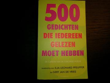 500 gedichten die iedereen moet gelezen hebben -Pfeijffer beschikbaar voor biedingen