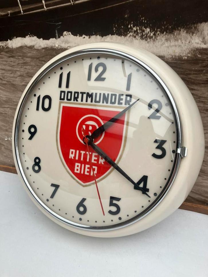 Vintage elektrische wandklok Dortmunder (Jacob Palmtag), Verzamelen, Merken en Reclamevoorwerpen, Gebruikt, Gebruiksvoorwerp, Ophalen of Verzenden