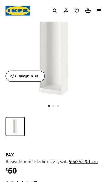 Ikea hang kledingkast beschikbaar voor biedingen